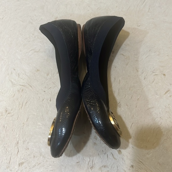 Navy Blue patent Caroline Tory Burch Flats size 8.5 - Picture 7 of 11